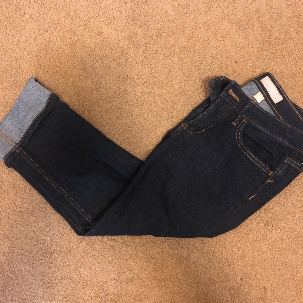 Banana Republic- dark wash, cropped pants